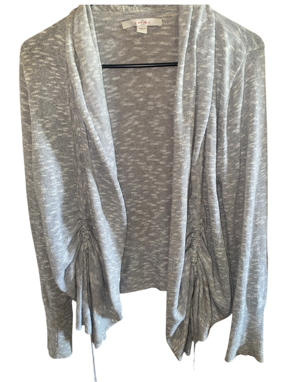 Fever open-front heather gray cardigan   SZ L